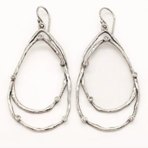 Rare Silpada Sterling Silver Constellation Earrings W2268